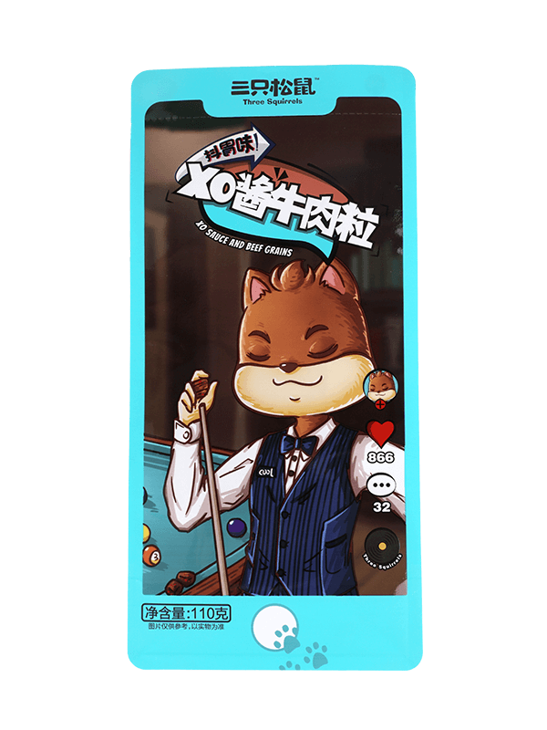 Beg plastik reka bentuk baharu dengan cetakan tersuai untuk pembungkusan makanan ringan